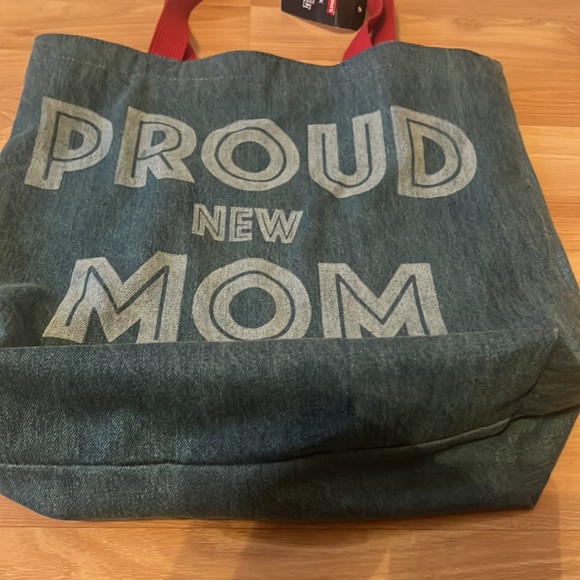 New Levi Proud New Mom Mickey Mouse Disney denim Tote - Picture 3 of 7